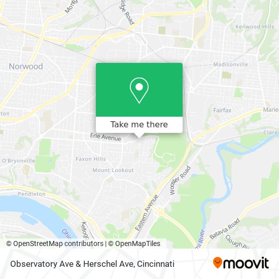 Mapa de Observatory Ave & Herschel Ave
