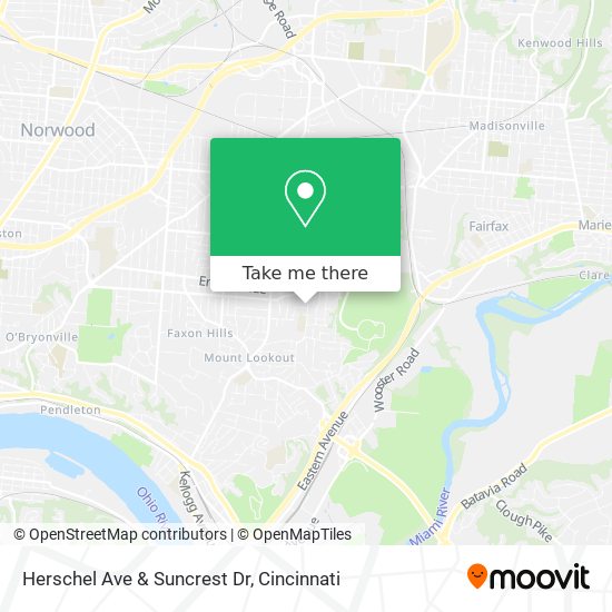 Herschel Ave & Suncrest Dr map