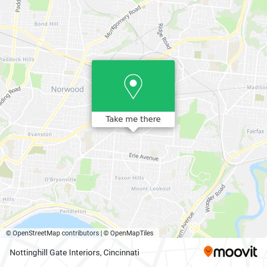 Mapa de Nottinghill Gate Interiors