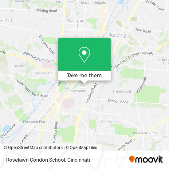 Roselawn Condon School map