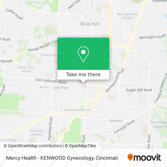 Mercy Health - KENWOOD Gynecology map