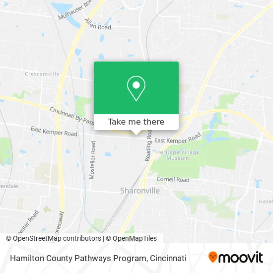 Hamilton County Pathways Program map