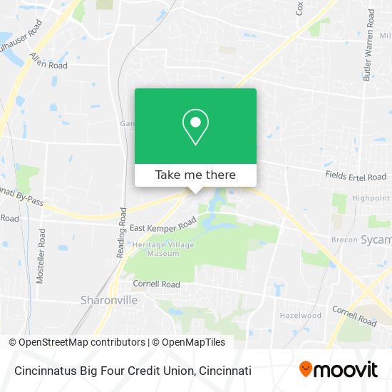 Cincinnatus Big Four Credit Union map