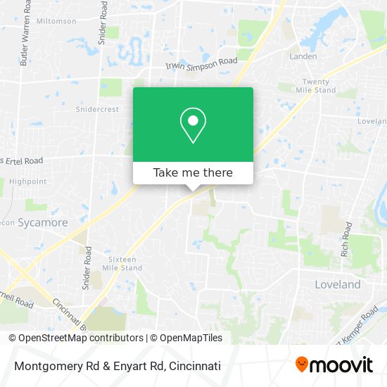 Montgomery Rd & Enyart Rd map