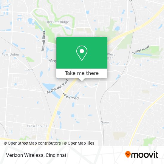 Mapa de Verizon Wireless