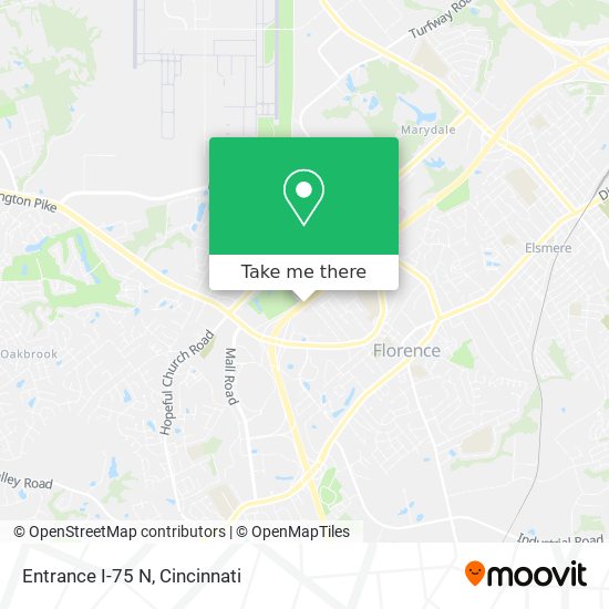 Entrance I-75 N map
