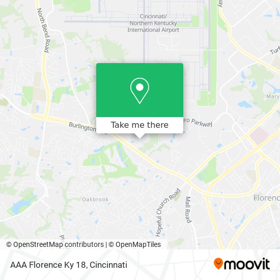 AAA Florence Ky 18 map