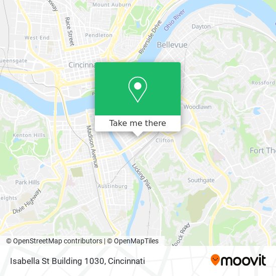 Mapa de Isabella St Building 1030