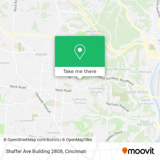 Shaffer Ave Building 2808 map