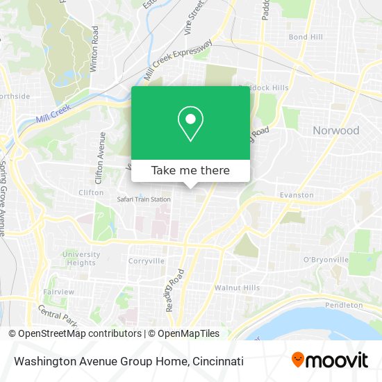 Washington Avenue Group Home map