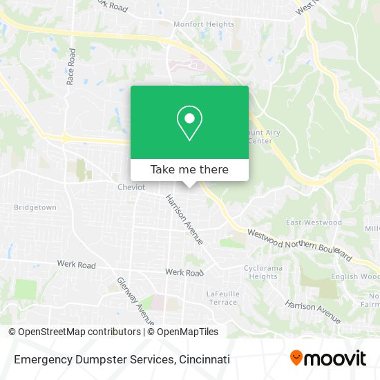 Emergency Dumpster Services map