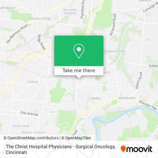The Christ Hospital Physicians - Surgical Oncology map