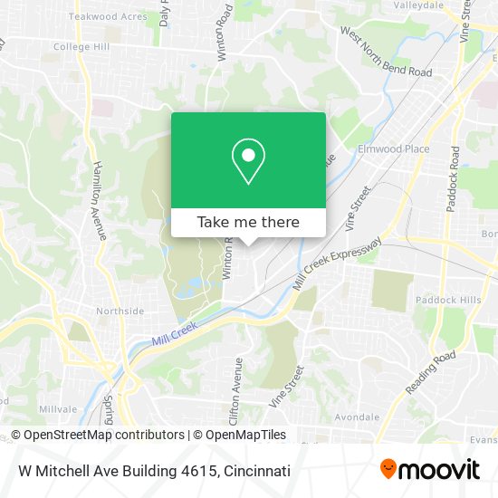 W Mitchell Ave Building 4615 map