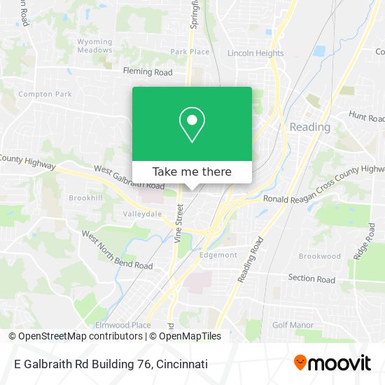 Mapa de E Galbraith Rd Building 76
