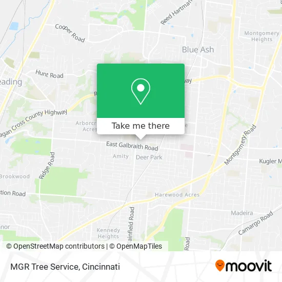 MGR Tree Service map