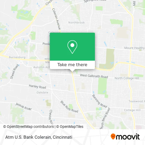 Atm U.S. Bank Colerain map