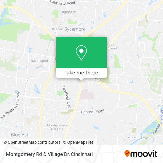 Mapa de Montgomery Rd & Village Dr