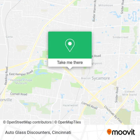 Auto Glass Discounters map