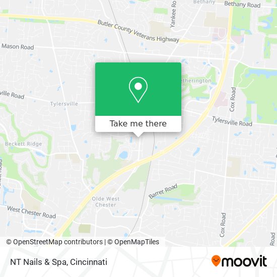 Mapa de NT Nails & Spa