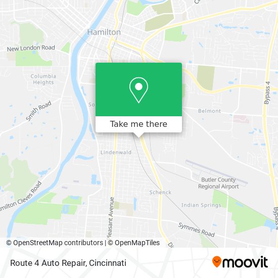 Route 4 Auto Repair map