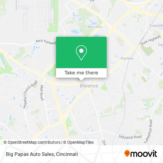 Big Papas Auto Sales map
