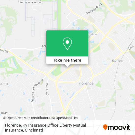 Florence, Ky Insurance Office Liberty Mutual Insurance map