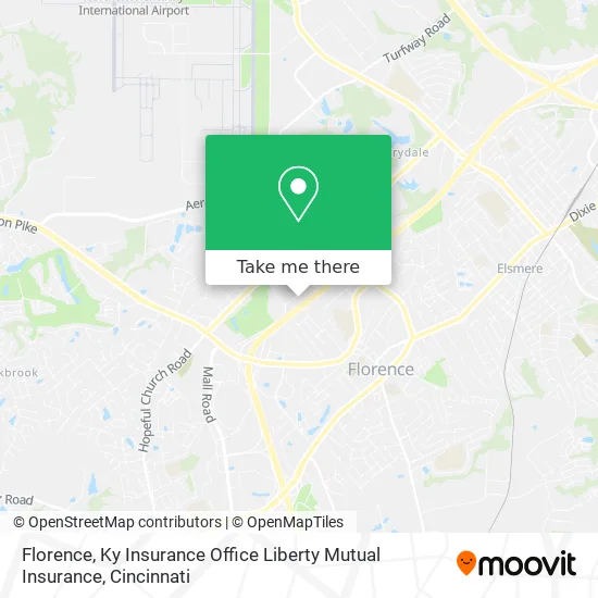 Florence, Ky Insurance Office Liberty Mutual Insurance map
