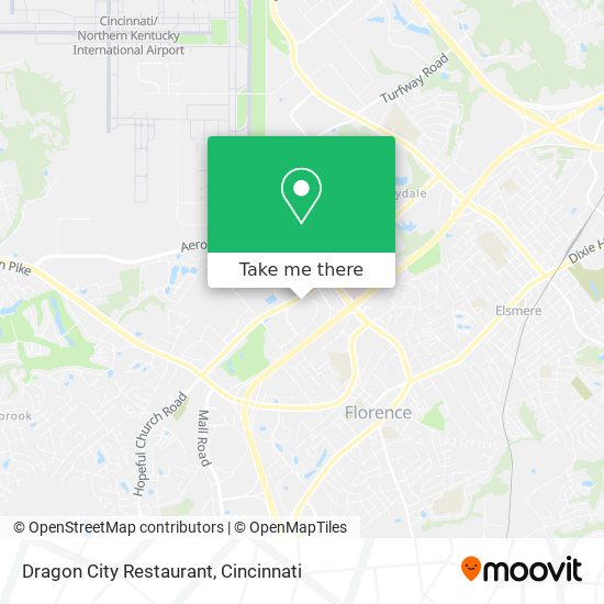 Mapa de Dragon City Restaurant
