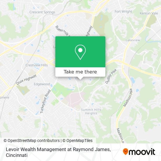 Mapa de Levoir Wealth Management at Raymond James