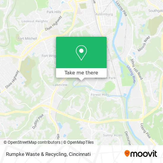 Rumpke Waste & Recycling map