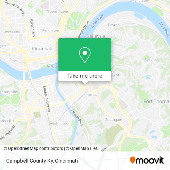 Campbell County Ky map