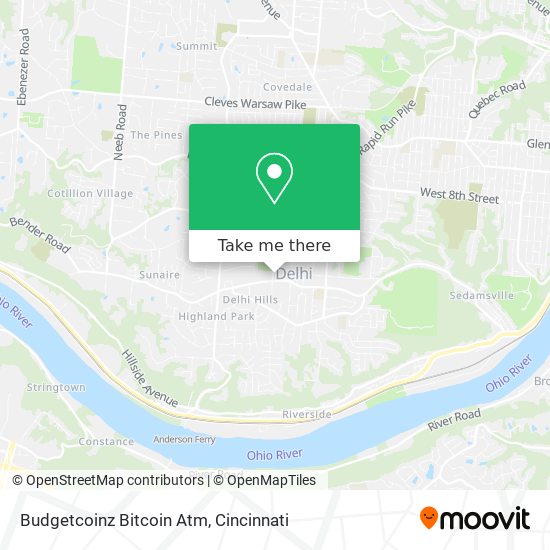 Mapa de Budgetcoinz Bitcoin Atm