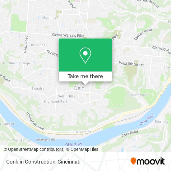 Conklin Construction map