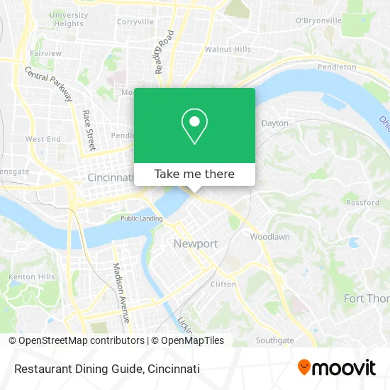 Restaurant Dining Guide map