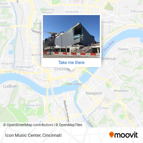Icon Music Center map