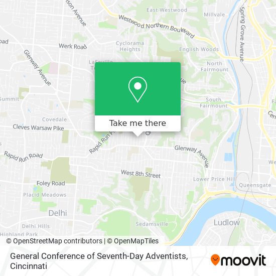 General Conference of Seventh-Day Adventists map