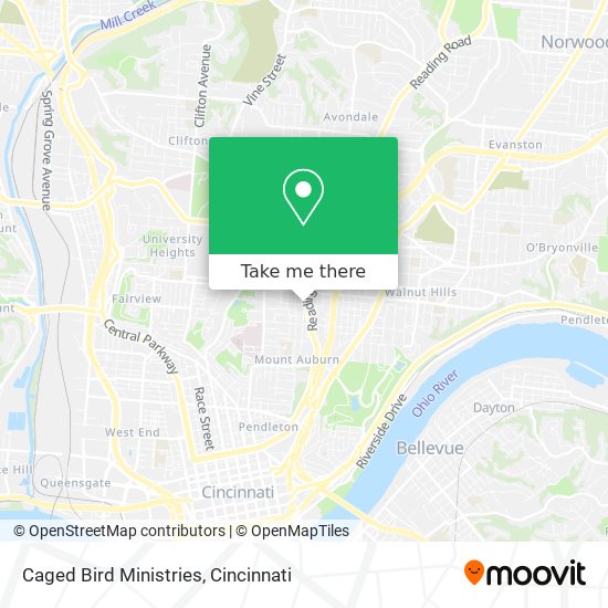 Caged Bird Ministries map