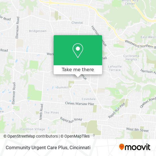 Community Urgent Care Plus map