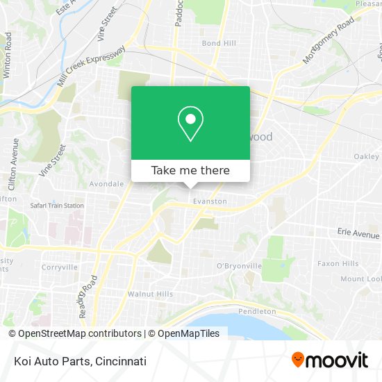 Mapa de Koi Auto Parts