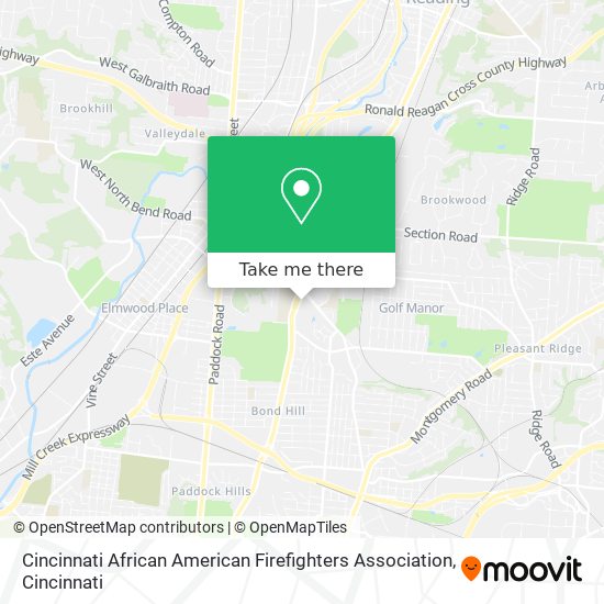 Mapa de Cincinnati African American Firefighters Association