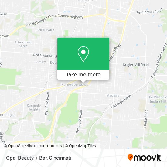 Mapa de Opal Beauty + Bar