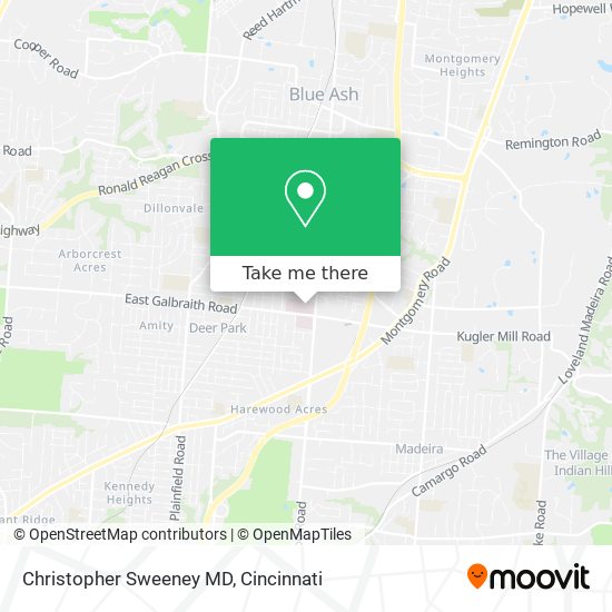 Mapa de Christopher Sweeney MD