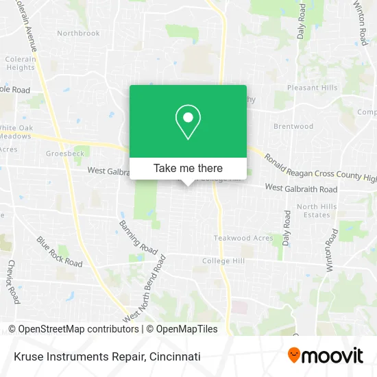 Kruse Instruments Repair map