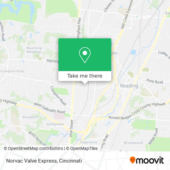 Norvac Valve Express map