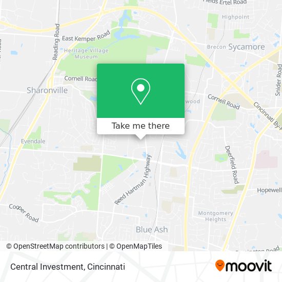 Central Investment map