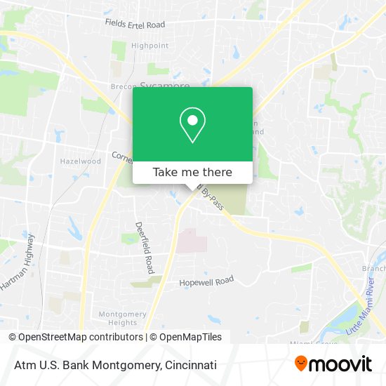Atm U.S. Bank Montgomery map