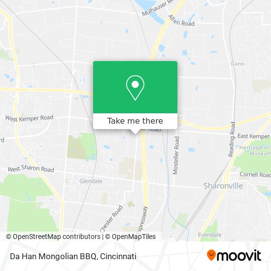 Da Han Mongolian BBQ map