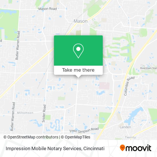 Impression Mobile Notary Services map