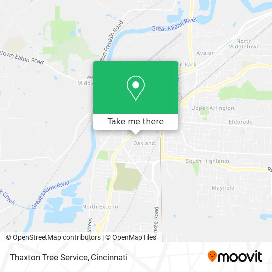 Thaxton Tree Service map