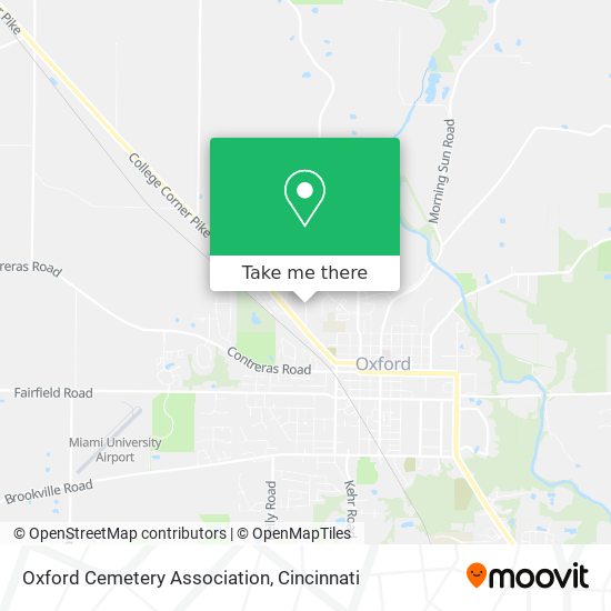 Oxford Cemetery Association map